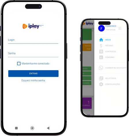 Tela do app Minha iPlay: passo 1