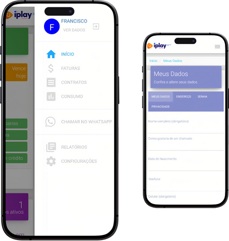 Tela do app Minha iPlay: passo 2